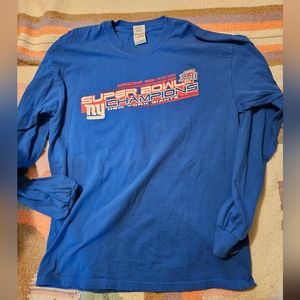 Vintage New York GIANTS 2008 Superbowl Champions long sleeve shirt size large